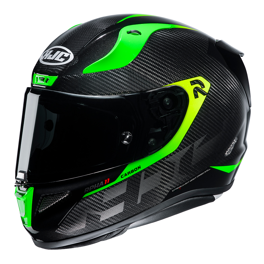 HJC Hjc Rpha 11 Bleer Carbon Mc4H Green